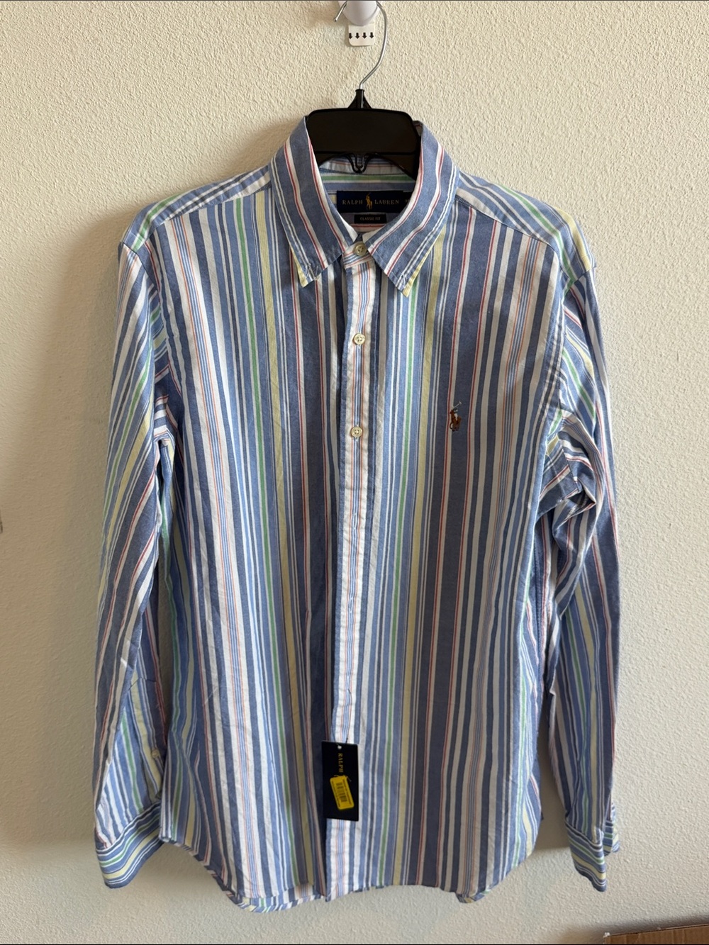 Polo Ralph Lauren Men’s M Classic Fit Multicolor Striped Oxford Shirt NWT